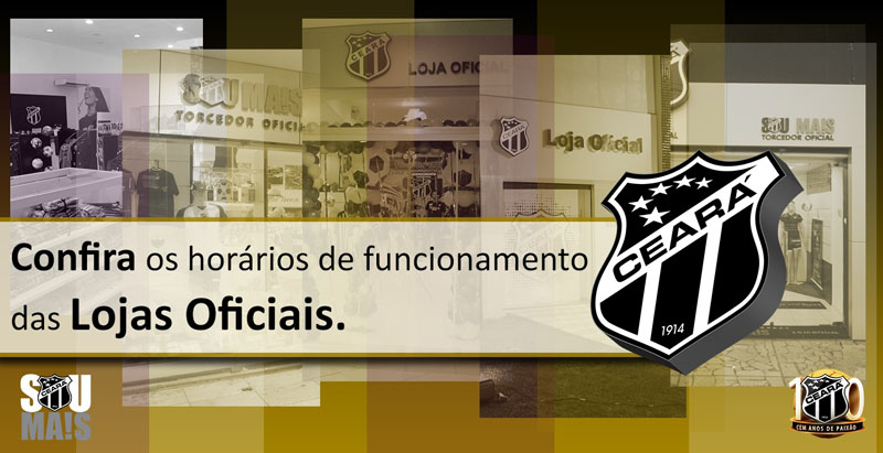 Veja o funcionamento das Lojas Oficiais do Vozão neste domingo