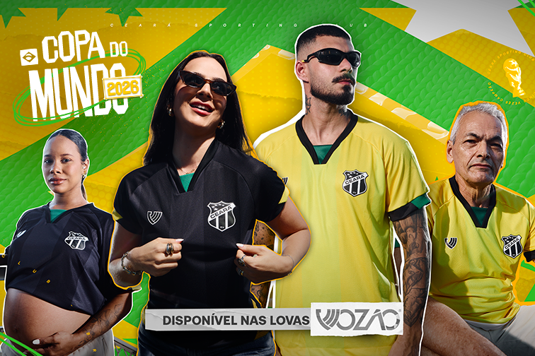 Ceará apresenta camisas especiais em alusão à participação do Brasil na Copa do Mundo