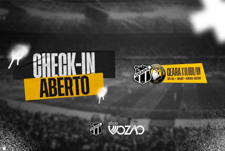 Sócio Vozão: Aberto check-in para o jogo Ceará x Globo
