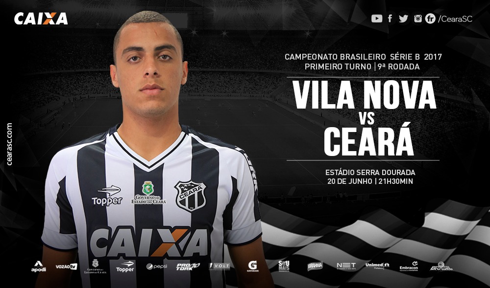 Fora de casa, Ceará busca reabilitação na Série B contra o Vila Nova