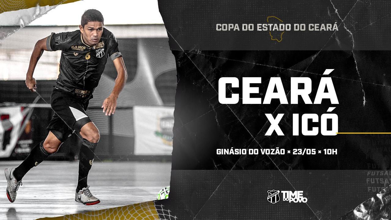 Futsal adulto: Na estreia da Copa do Estado, Ceará encara o Icó, no Ginásio Vozão
