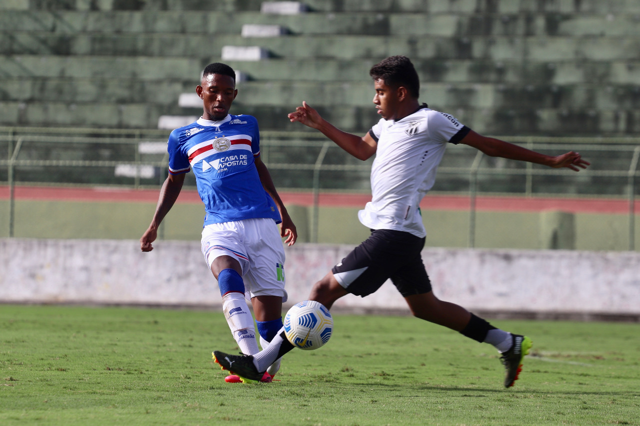 Aspirantes: Ceará briga até os minutos finais, mas Bahia vence por 1 x 0 pelo Brasileirão