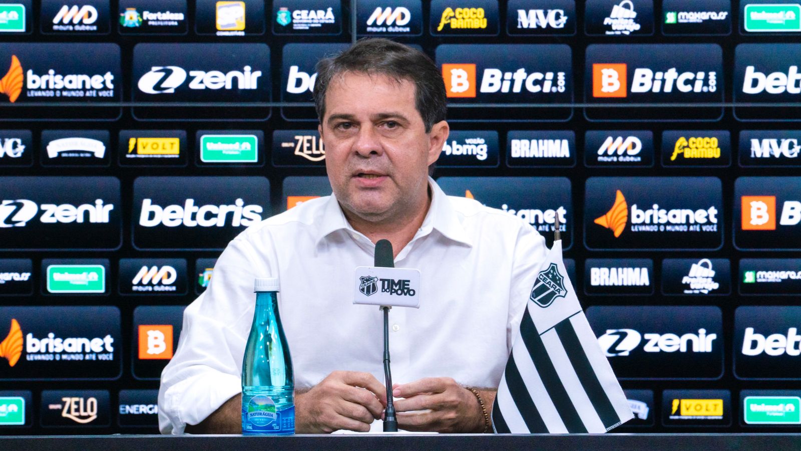 Em coletiva de imprensa, Evandro Leitão fala sobre pleito para o Conselho Deliberativo alvinegro