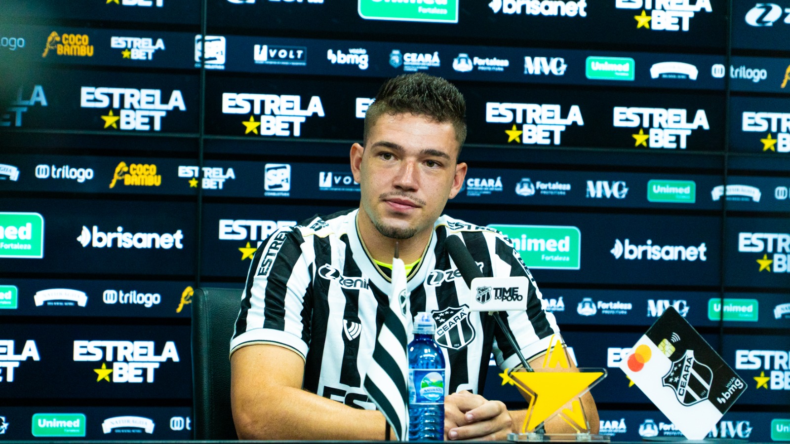 Em sua apresentação oficial, Bissoli ressalta: “Independente de onde jogar, vou dar o meu máximo”