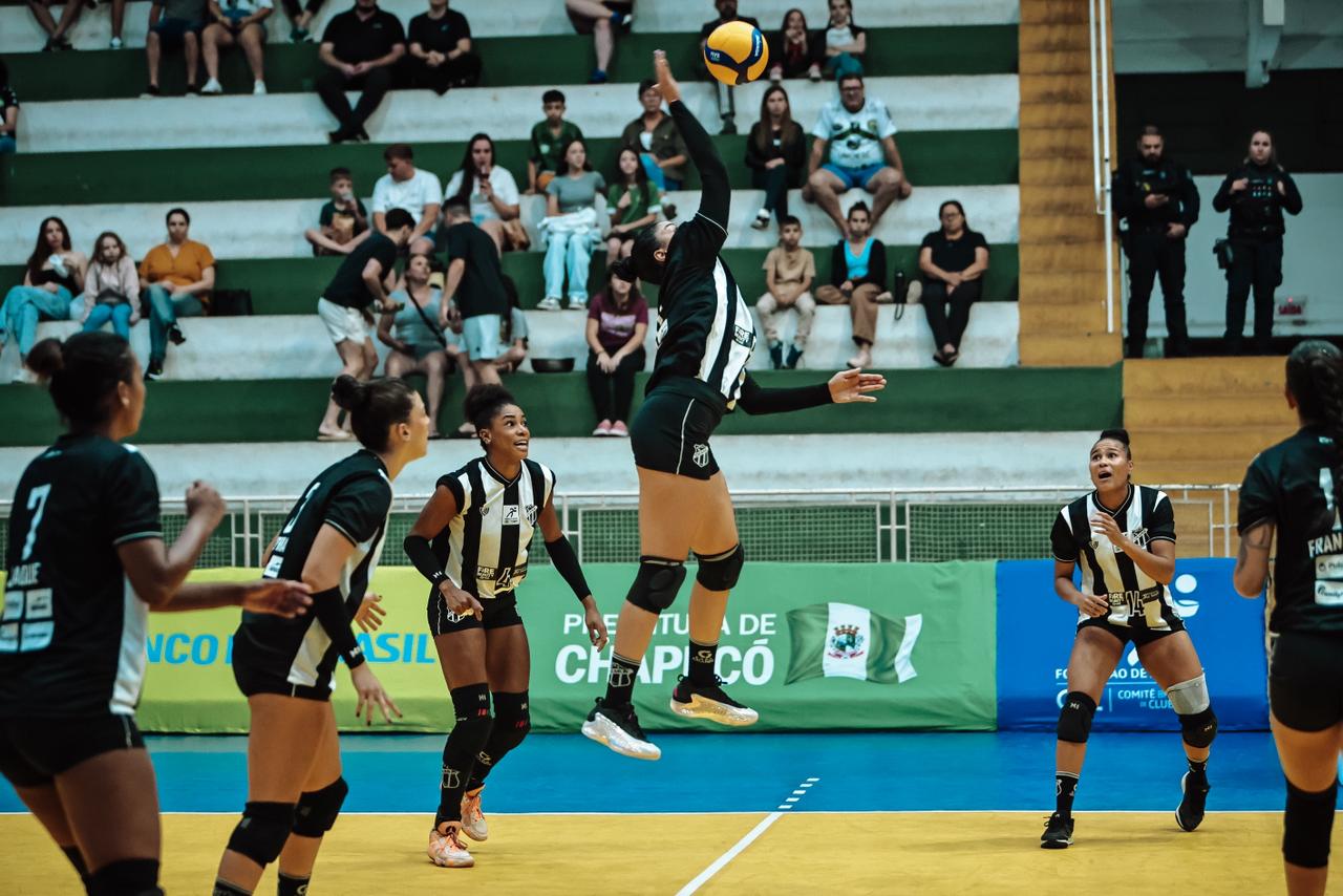 Vôlei: Fora de casa, Ceará luta até o fim, mas é superado por Chapecó pela 2ª rodada da Superliga B
