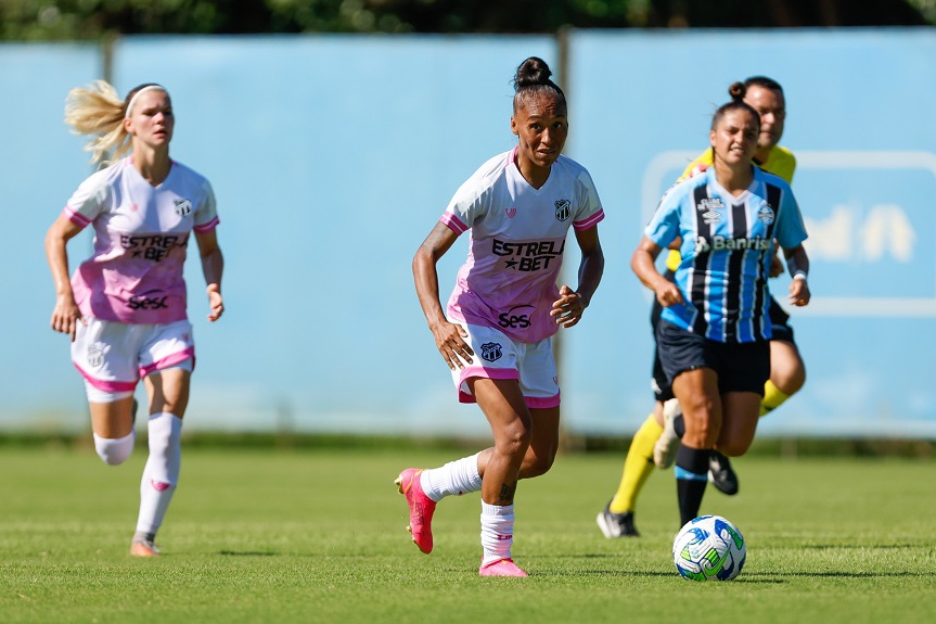 Fut. Feminino: Fora de casa, Ceará sofre revés de 3x0 para o Grêmio