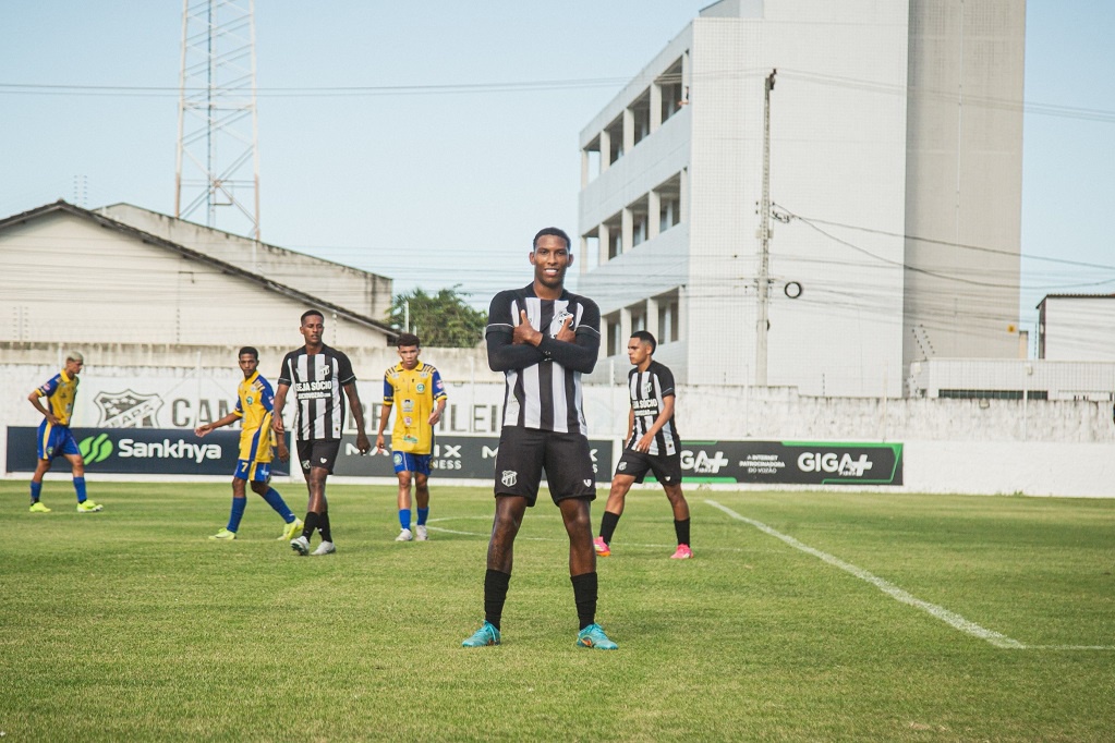 Sub-20: Ceará mostra sua superioridade e goleia o Quixadá por 5 a 1, pelo Campeonato Cearense