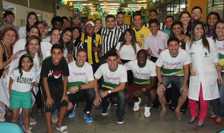 Ação no Hemoce incentivou o torcedor alvinegro a doar sangue