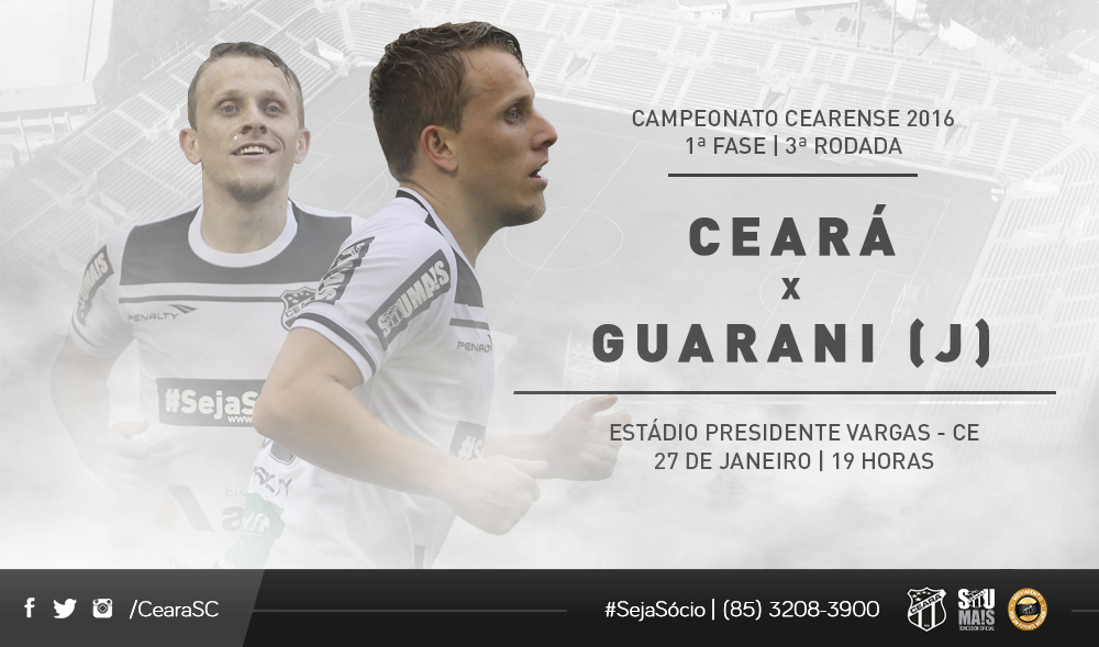 Em busca da segunda vitória, Vozão encarar o Guarani (J), no PV