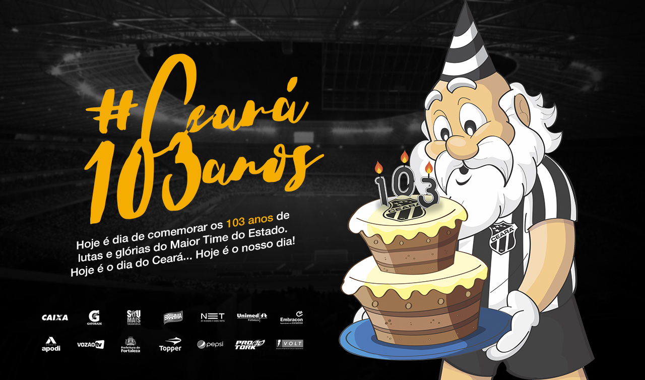 Parabéns pelos seus 103 anos, Ceará Sporting Club!