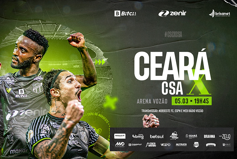 Copa do Nordeste: De olho em vaga na próxima fase da competição, Ceará encara o CSA