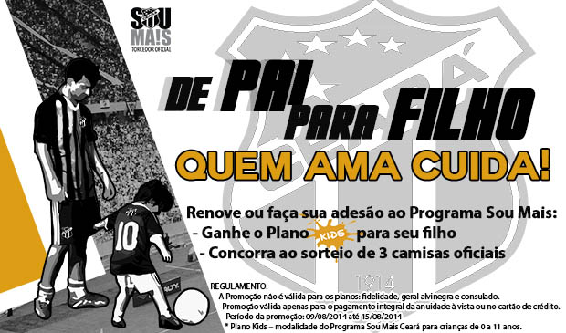 De pai para filho! Quem ama cuida!