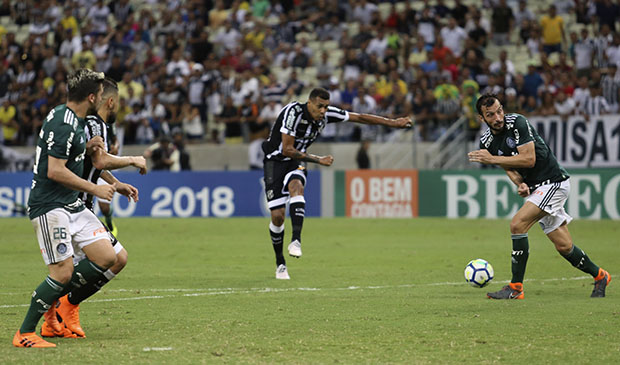 No Castelão, Ceará começa atrás, mas reage bem e empata contra o Palmeiras