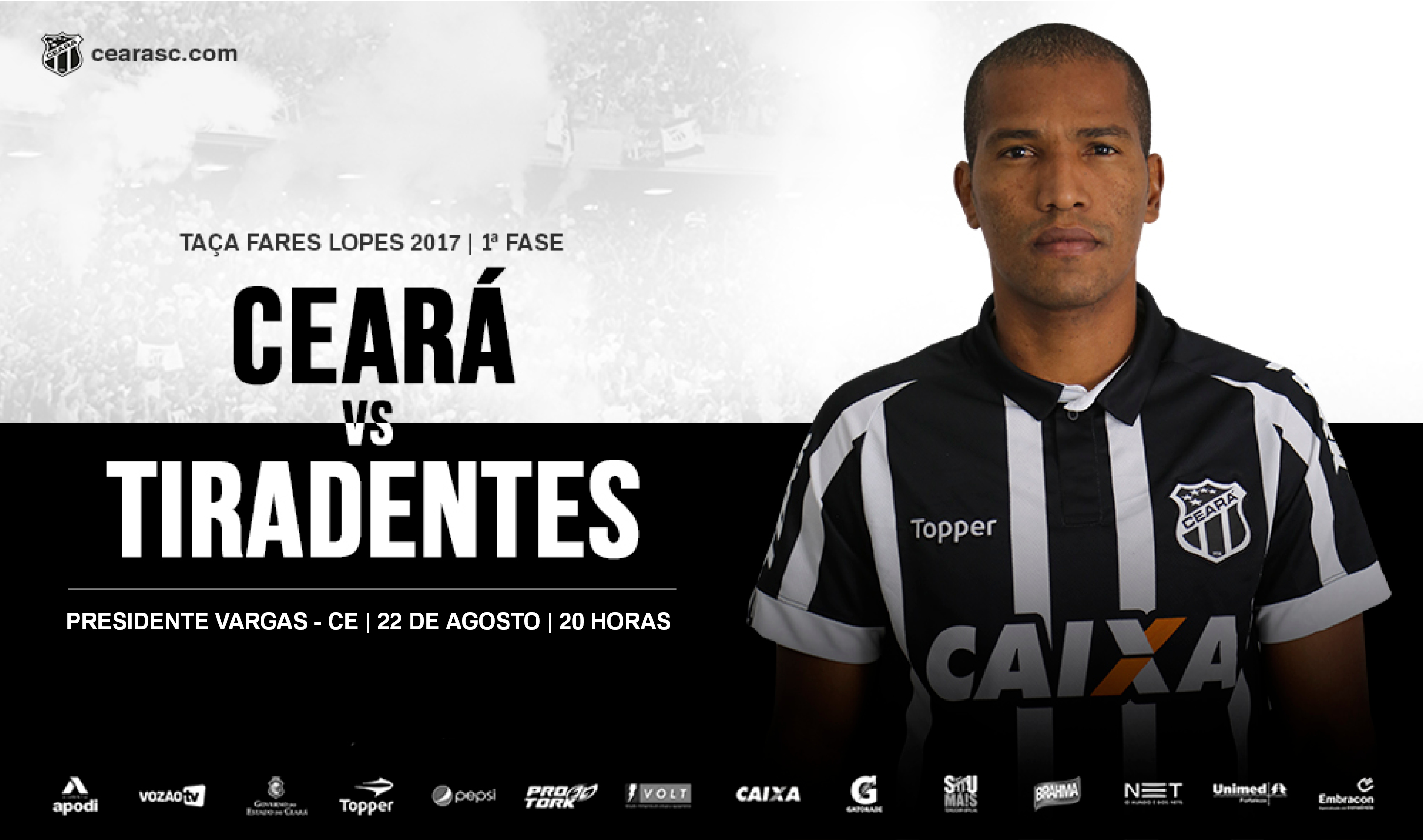 Taça Fares Lopes: Ceará estreia contra o Tiradentes, no Presidente Vargas
