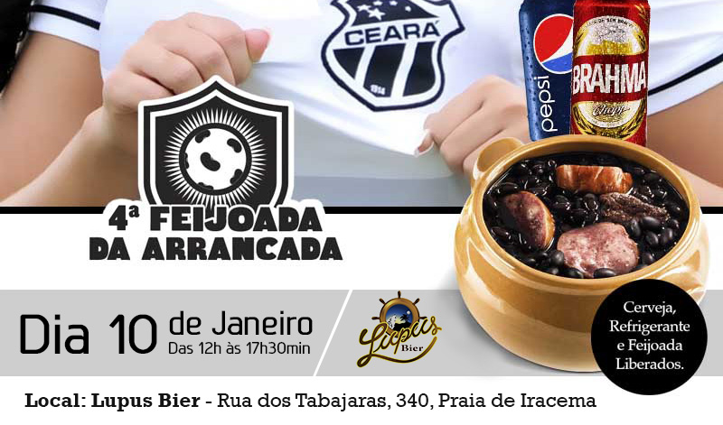 “IV Feijoada da Arrancada” será realizada no dia 10/01