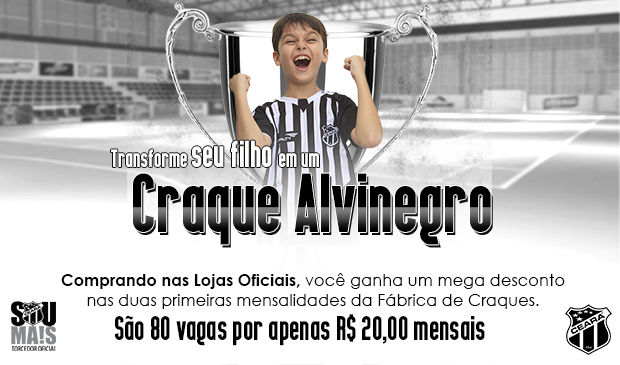 Transforme seu filho em um craque alvinegro