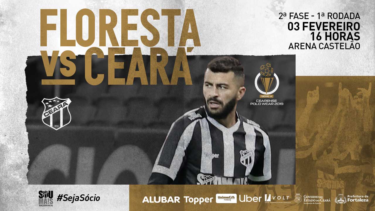 Na busca pelo tricampeonato, Ceará estreia hoje no Estadual diante do Floresta