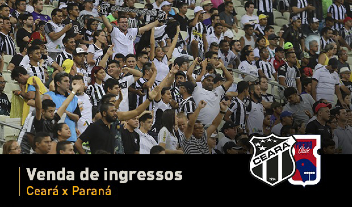 Ceará x Paraná: Nesse domingo, venda de ingressos continua na Sou Mais do Shopping Aldeota