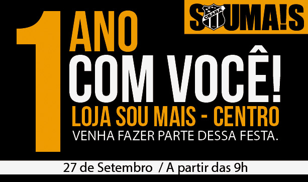Loja Oficial do Centro vai comemorar seu primeiro aniversário com o torcedor