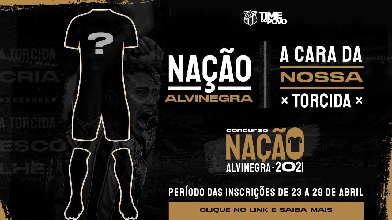 Alvinegros poderão desenhar o novo uniforme ‘Nação Alvinegra 2021’