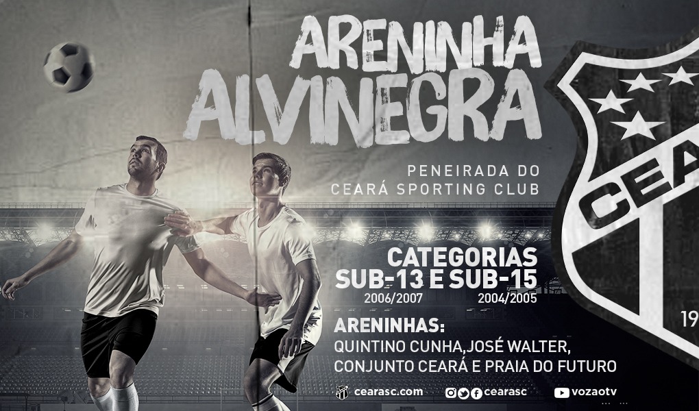Base: Ceará realizará peneiradas através do Projeto Areninha Alvinegra