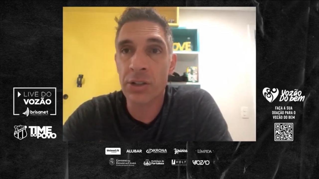Fernando Prass participa de coletiva de imprensa na Live do Vozão