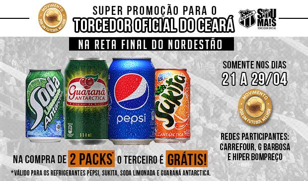 Promoção exclusiva para o Torcedor Oficial