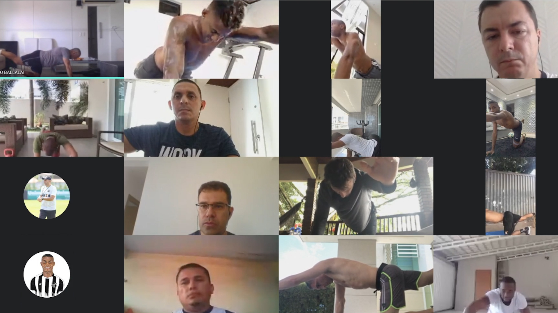 Por causa de isolamento social, elenco do Ceará inicia ciclo de treinos coletivos virtuais