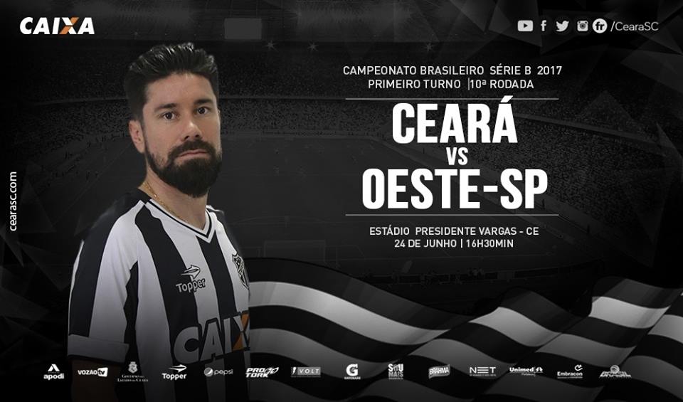 Série B: Ceará enfrenta o Oeste hoje no Presidente Vargas