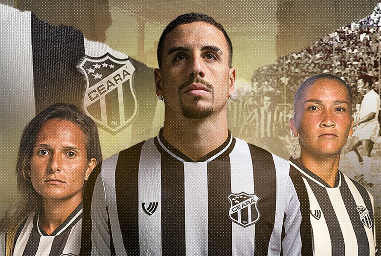 Ceará lança camisa em alusão aos 50 anos da vitória sobre o Santos de Pelé