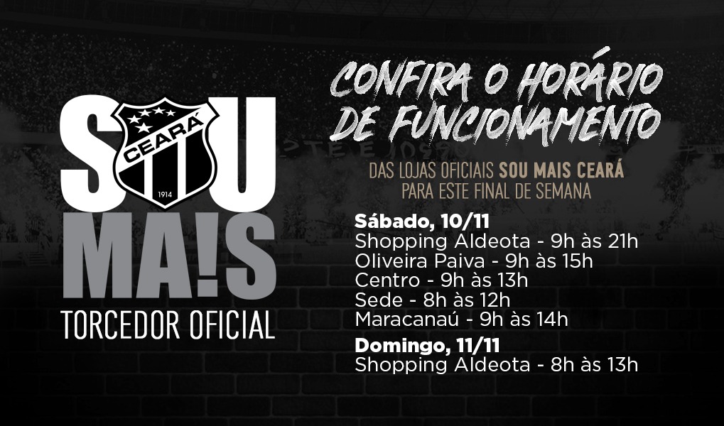 Confira o horário de funcionamento das lojas Sou Mais Ceará neste final de semana
