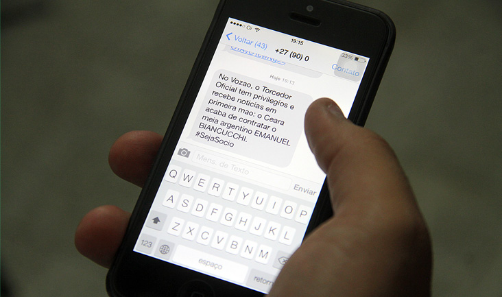Torcedor Oficial do Ceará recebeu em primeira mão anúncio de contratação por celular