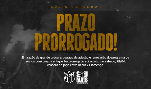 Prorrogação do prazo de planos de sócios com preços antigos