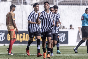Sub-17: Estreando na temporada, Ceará goleia Santa Cruz/SE por 4 a 0 e avança na Copa do Brasil