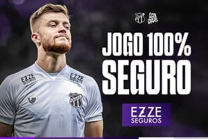 Comercial: Ceará acerta parceria pontual com a Ezze Seguros para duelo diante do Corinthians