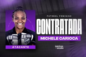 Fut. Feminino: Maior artilheira da história do Ceará, Michele Carioca retorna ao Time do Povo para disputa do Cearense