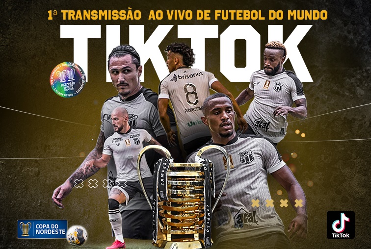 Jogo entre Ceará e CSA terá transmissão na íntegra pelo Tik Tok