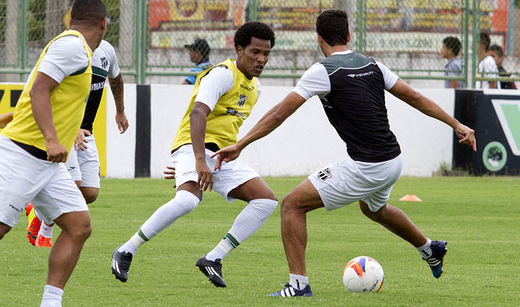 Grupo de alvinegros voltou aos treinamentos neste domingo