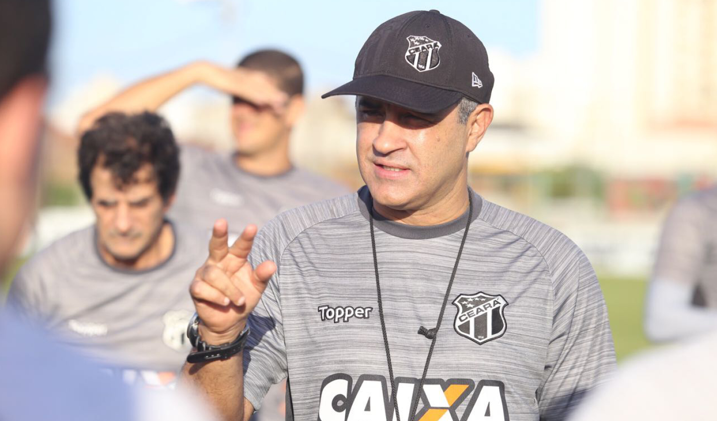 Chamusca fecha último treino antes do confronto diante do Figueirense
